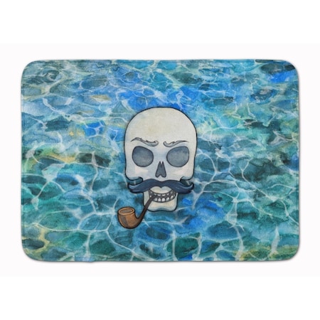 Carolines Treasures Skeleton Skull Pirate Machine Washable Memory Foam Mat BB5345RUG